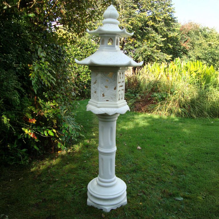 5060235330278 1 Enigma Marble Resin Lantern Garden Statue.JPG